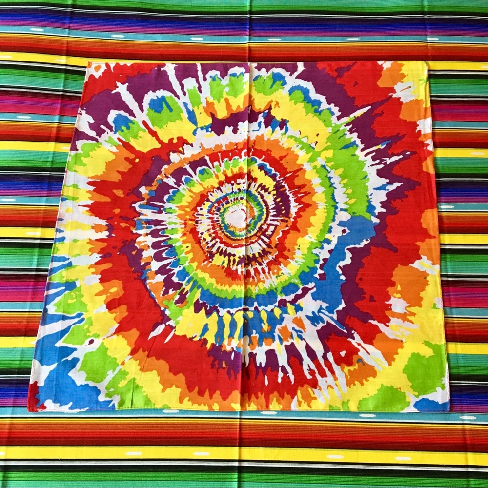 NWOT🌈Hippy boho tie dye bandana/face mask 😷